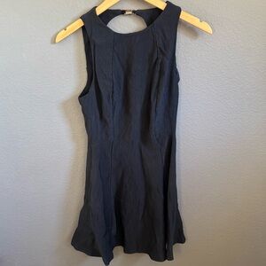 J.O.A. Black Textured Mini Dress